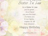 Happy Birthday to Sister In Law Quotes Special Sister In Law Quotes Quotesgram