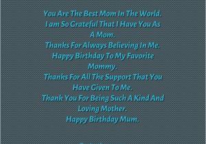 Happy Birthday to the Best Mom In the World Quotes You are the Best Mom In the World Birthday Quotes 2 Image