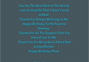 Happy Birthday to the Best Mom In the World Quotes You are the Best Mom In the World Birthday Quotes 2 Image