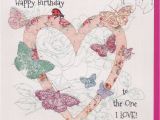 Happy Birthday to the One I Love Cards Handmade butterflies to the One I Love Birthday Card