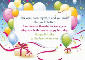 Happy Birthday to Twins Quotes Happy Birthday Twins Wishes Quotes 2happybirthday
