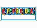 Happy Birthday to You Banner Bulk Signs Banners Party Supplies Happy Birthday Blank