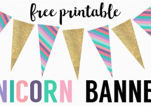 Happy Birthday Unicorn Banner Free Unicorn Birthday Banner Free Printable Paper Trail Design