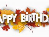 Happy Birthday Vahini Banner Happy Birthday Banner with Leaves Stock Illustration