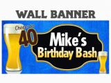 Happy Birthday Vinyl Banners Cheers Beer Happy Birthday Banner Happy 40th Birthday