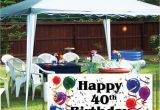 Happy Birthday Vinyl Banners Happy 40th Birthday 4 39 X 8 39 Vinyl Banner