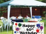 Happy Birthday Vinyl Banners Happy 40th Birthday 4 39 X 8 39 Vinyl Banner