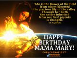 Happy Birthday Virgin Mary Quotes Birthday Mama Mary Quotes Quotesgram