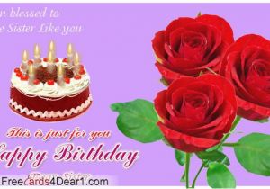 Happy Birthday Virtual Cards Animated Happy Birthday Sister Cards