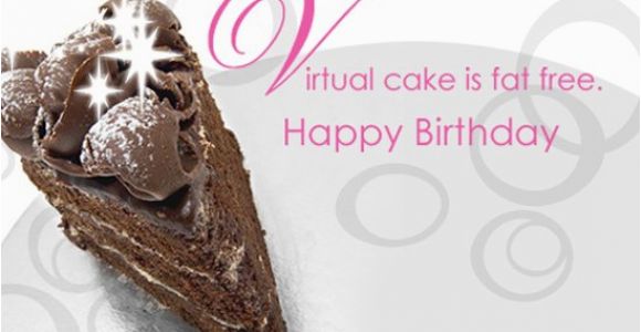 Happy Birthday Virtual Cards Fat Free Virtual Cake Postcard Happy Birthday Ecard