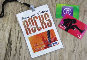 Happy Birthday Visa Gift Card Hope Your Birthday Rocks Free Music themed Gift Card