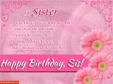 Happy Birthday Wishes for A Sister Quotes Birthday Poem for Sister Happy Birthday Wishes