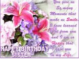 Happy Birthday Wishes for A Sister Quotes Dear Sister Happy Birthday Quote Wallpaper