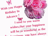 Happy Birthday Wishes In Advance Quotes 23 Advance Birthday Wishes