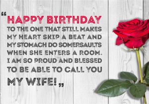 Happy Birthday Wishes to My Wife Quotes Romantic Birthday Wishes for Your Wife Can 39 T Do Anything