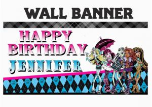 Happy Birthday Yard Banners Items Similar to Monster High Happy Birthday Banner