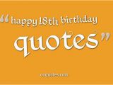 Happy Eighteenth Birthday Quotes Happy 18th Birthday Quotes Quotesgram