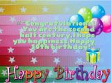 Happy Half Birthday Quotes Congratulations You are the Second Half Century Quotes