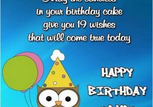 Happy Nineteenth Birthday Quotes Happy 19th Birthday Quotes Wishesgreeting