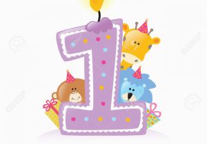 Happy One Year Birthday Quotes Baby Animal Clipart Happy Birthday Pencil and In Color