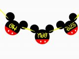 Happy Second Birthday Banner Oh Two Dles Mickey Mouse Birthday Banner Minnie