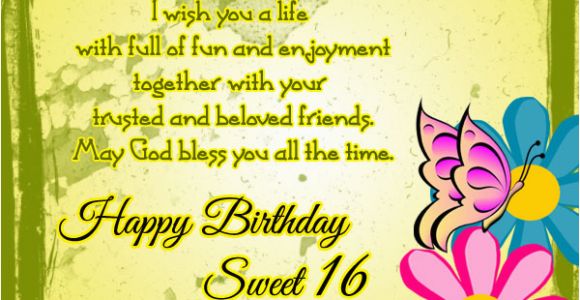 Happy Sweet 16 Birthday Quotes 16th Birthday Wishes 365greetings Com