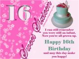 Happy Sweet 16 Birthday Quotes Sister 16th Birthday Wishes 365greetings Com