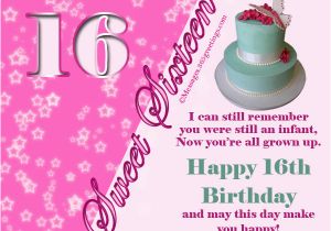 Happy Sweet 16 Birthday Quotes Sister 16th Birthday Wishes 365greetings Com