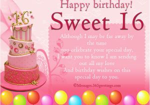 Happy Sweet 16 Birthday Quotes Sister 16th Birthday Wishes 365greetings Com