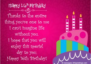 Happy Sweet 16 Birthday Quotes Sister 16th Birthday Wishes 365greetings Com