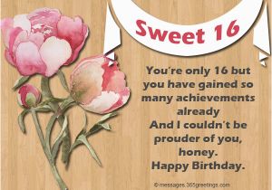 Happy Sweet 16 Birthday Quotes Sister 16th Birthday Wishes 365greetings Com