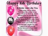 Happy Sweet 16 Birthday Quotes Sister Happy 16th Birthday Sister Poem Sticker Zazzle