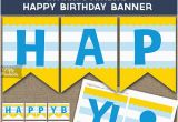 Happy Third Birthday Banner Birthday Banner Printable Happy Birthday Banner Black Gold
