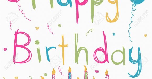 Hapy Birthday Cards Happy Birthday Card Stock Vector Cartoon