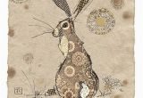 Hare Birthday Cards Brown Hare by Jane Crowther Design for Bug Art Greeting