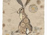 Hare Birthday Cards Brown Hare by Jane Crowther Design for Bug Art Greeting