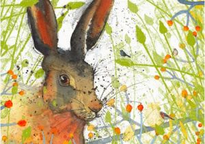 Hare Birthday Cards Hare Greeting Card