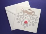 Hare Birthday Cards Leaping Hare Birthday Card Luxury Greetings Cards