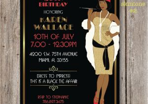 Harlem Nights Birthday Invitations Harlem Nights Birthday Party Invitation Digital File