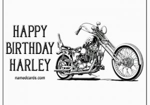 Harley Davidson Birthday Cards for Facebook Happy Birthday Harley Named Birthday Cards