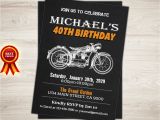 Harley Davidson Birthday Invitations Harley Davidson Birthday Party Invitation 40th 50th 60th