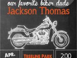 Harley Davidson Birthday Invitations Harley Davidson Birthday Party Invitation Chalkboard