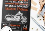 Harley Davidson Birthday Party Invitations Harley Davidson Birthday Party Invitation Chalkboard