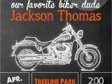 Harley Davidson Birthday Party Invitations Harley Davidson Birthday Party Invitation Chalkboard