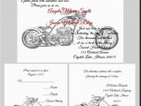 Harley Davidson Birthday Party Invitations Wedding Invitation Templates Harley Davidson Wedding