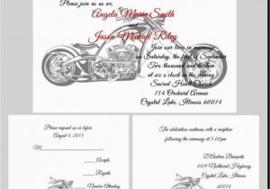 Harley Davidson Birthday Party Invitations Wedding Invitation Templates Harley Davidson Wedding