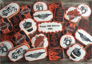 Harley Davidson Happy Birthday Banner Happy Harley Cookie Connection