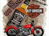 Harley Davidson Happy Birthday Cards Happy Birthday Harley Davidson and Whiskey Birthday