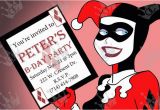 Harley Quinn Birthday Invitation Template 1000 Images About Boy Birthday Invites On Pinterest
