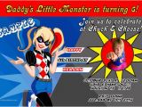 Harley Quinn Birthday Invitation Template Harley Quinn Birthday Invitations